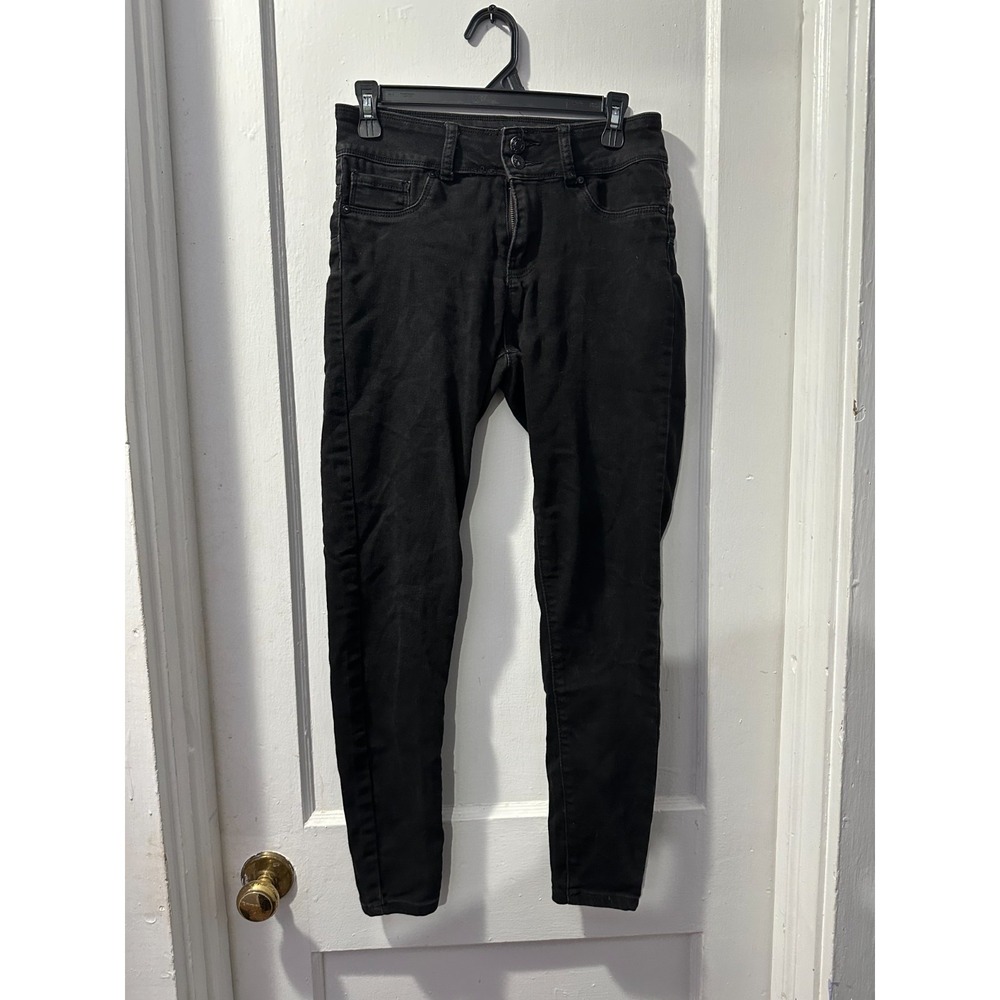 Blue Savvy Black Skinny Jeans in‎ 7
